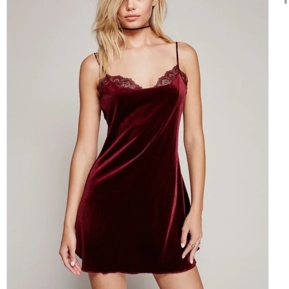 Free People Intimately Yasmin Velvet Slip Dress - Picture 3 of 15
